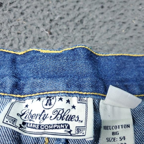Liberty Blues Denim Jean Shorts Mens Size 54 Big & Tall Blue Cotton Cargo - Picture 4 of 8